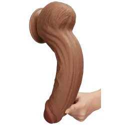LoveToy SlidingSkin Gode Sliding Skin 23 x 6cm Marron
